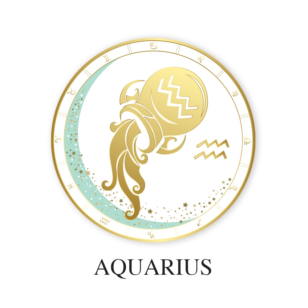 Aquarius Zodiac Stone