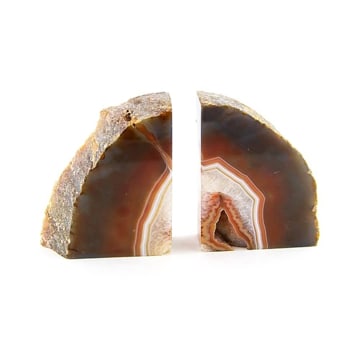 Agate Bookend Light Brown
