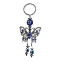 Butterfly Evil Eye Keychain