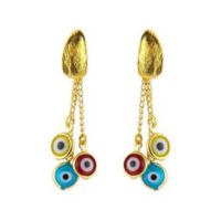 Evil Eye Gold Plated Earrings